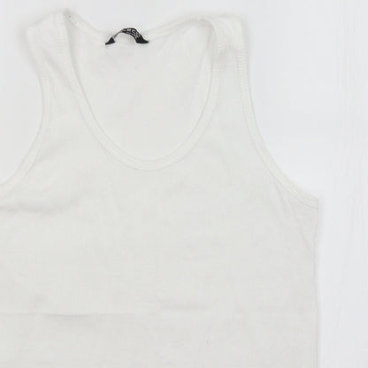 Womens UK Size 14 Select White Basic Tank