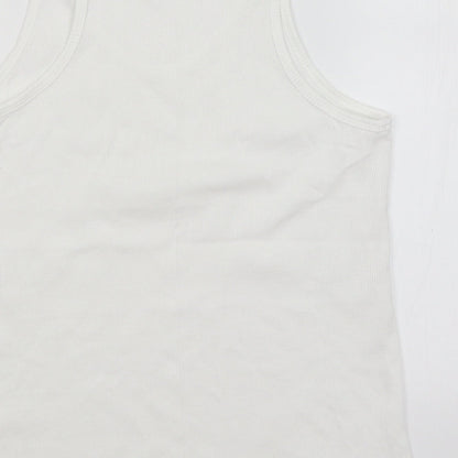 Womens UK Size 14 Select White Basic Tank