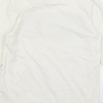 Nutmeg Girls White   Basic T-Shirt Size 8-9 Years