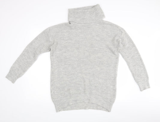 Womens UK Size S New Look Grey Pullover Jumper