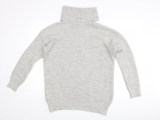 Womens UK Size S New Look Grey Pullover Jumper