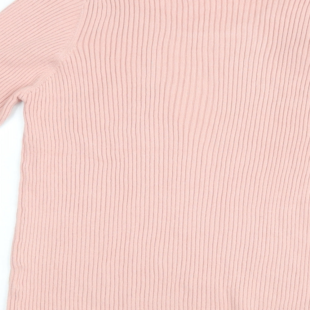 Womens UK Size L Hepburn Pink Henley Jumper