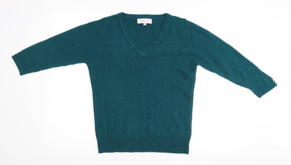 Donna Lewis Womens Black   Pullover Jumper Size M