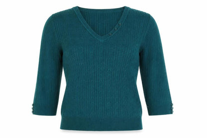 Womens UK Size M Donna Lewis Black Pullover Jumper