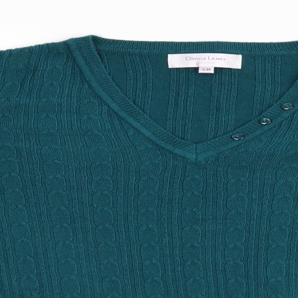 Donna Lewis Womens Black   Pullover Jumper Size M