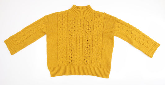 Womens UK Size L Matalan Yellow Pullover Jumper