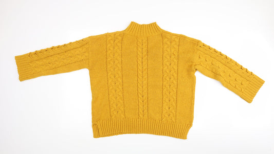 Womens UK Size L Matalan Yellow Pullover Jumper