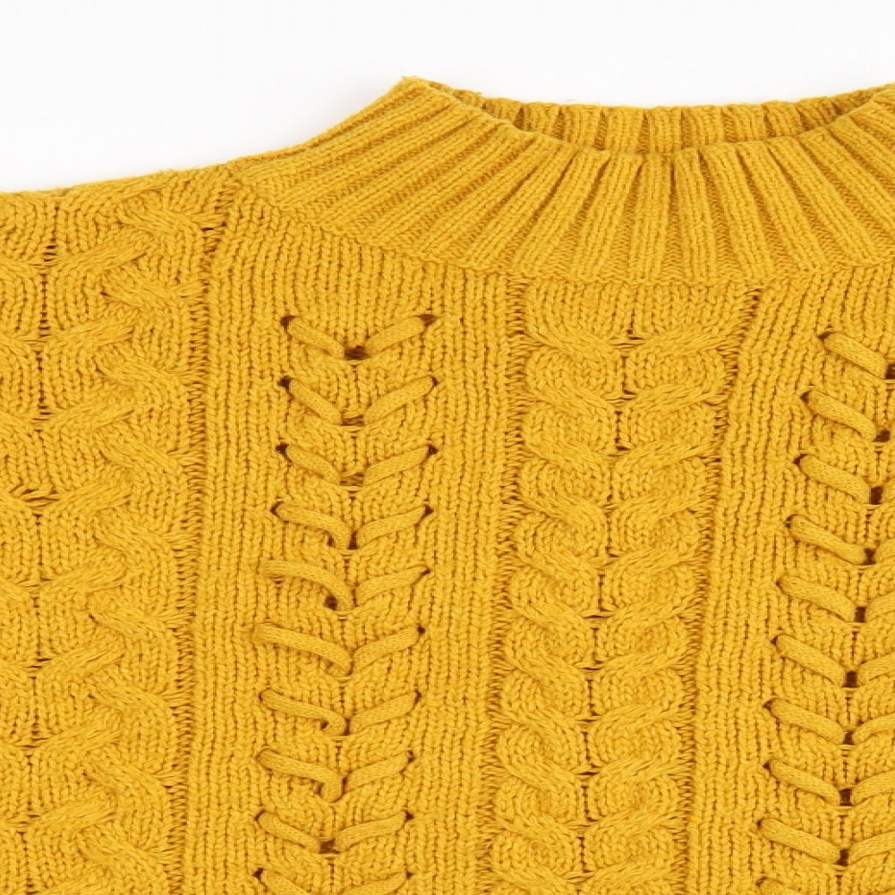 Womens UK Size L Matalan Yellow Pullover Jumper