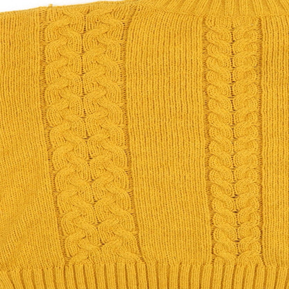 Womens UK Size L Matalan Yellow Pullover Jumper