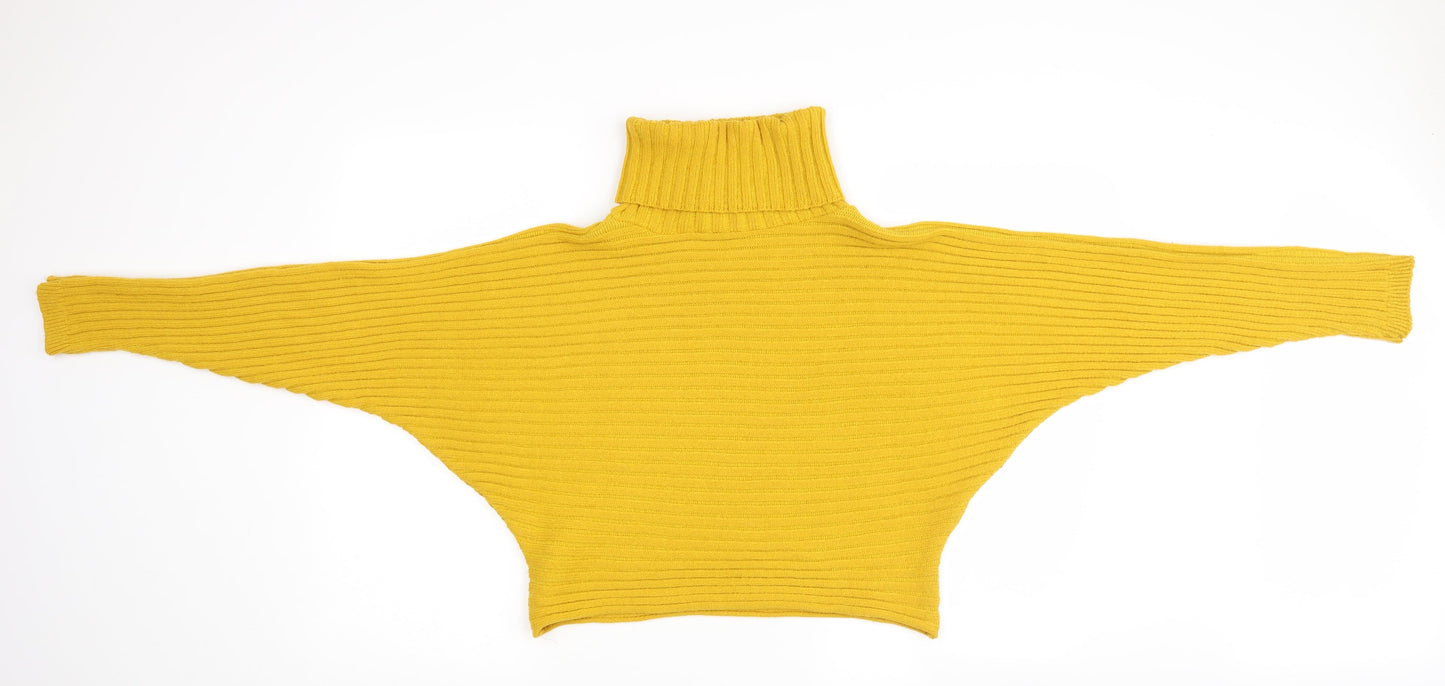 Womens UK Size S New Look Yellow Pullover Jumper