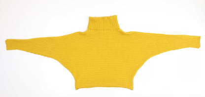 Womens UK Size S New Look Yellow Pullover Jumper