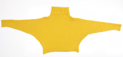 Womens UK Size S New Look Yellow Pullover Jumper