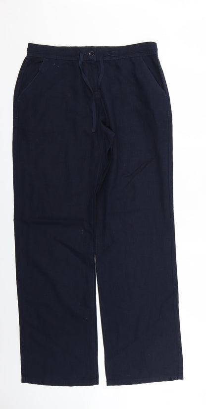 Womens UK Size 12 NEXT Regular Fit  Blue Trousers