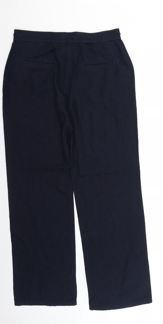 Womens UK Size 12 NEXT Regular Fit  Blue Trousers