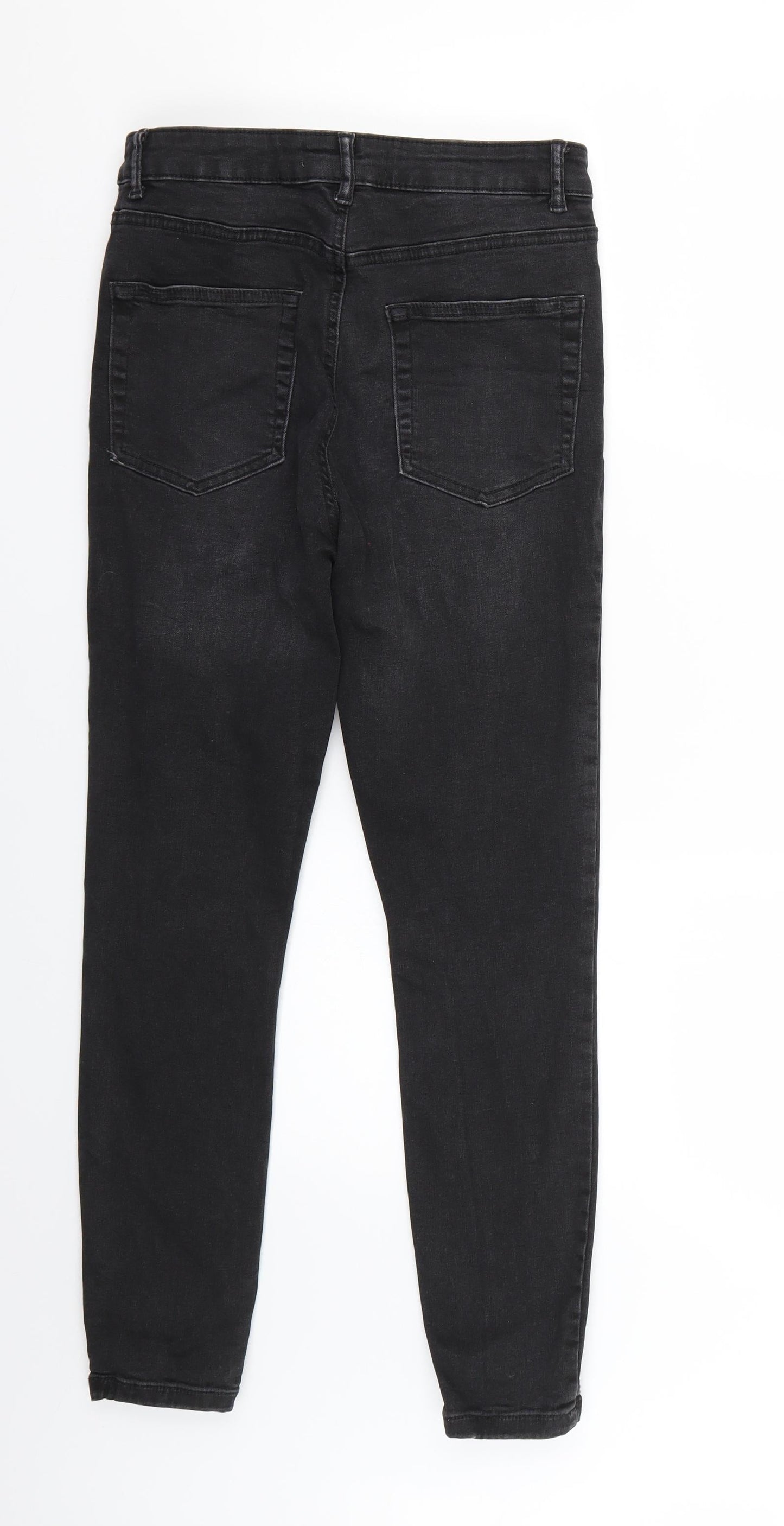 Denim & Co. Womens Black   Skinny Jeans Size 12 L25 in