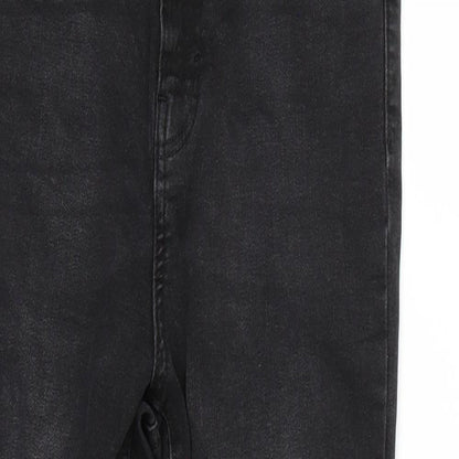 Denim & Co. Womens Black   Skinny Jeans Size 12 L25 in