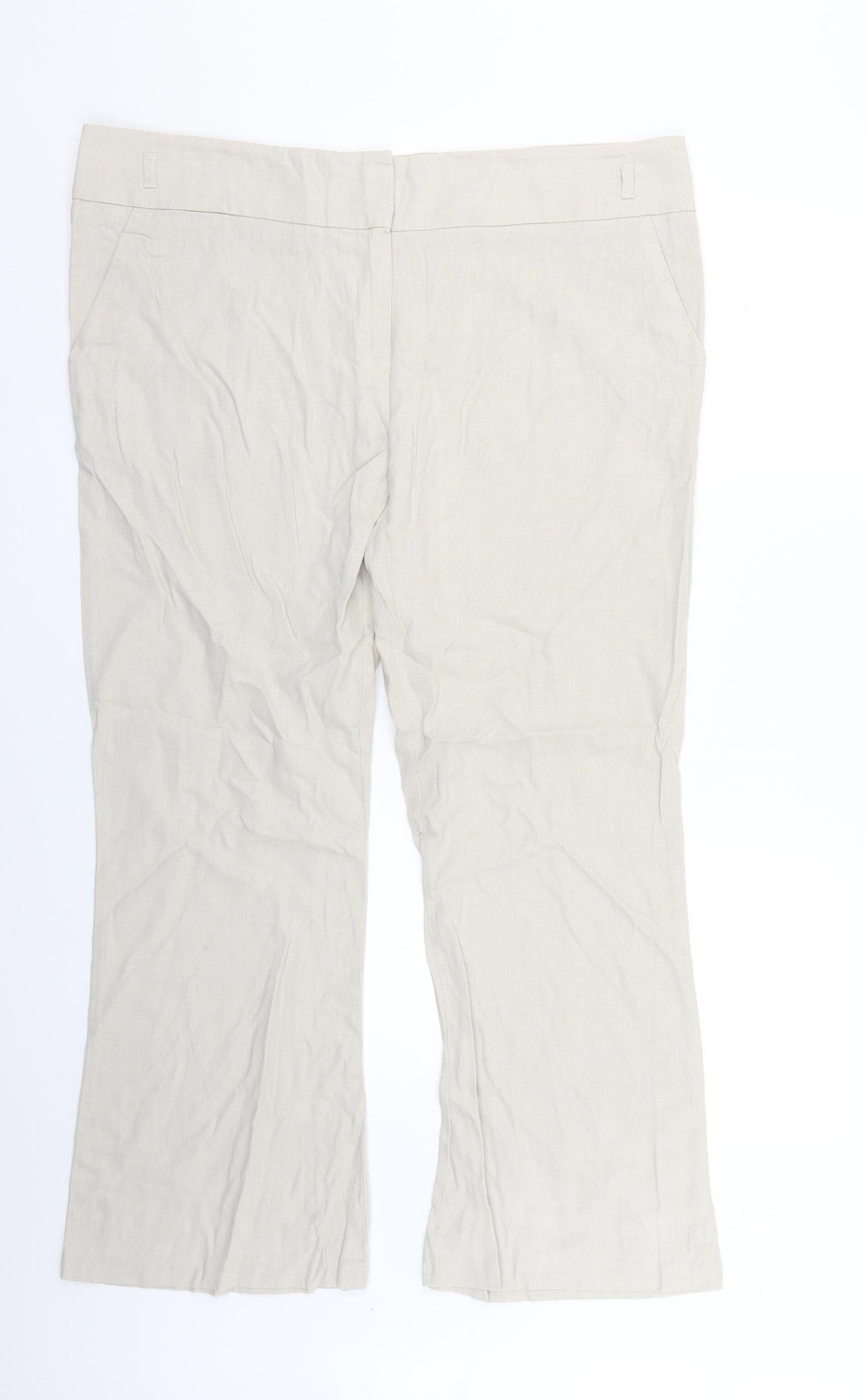 George Womens Beige   Trousers  Size 18 L26 in