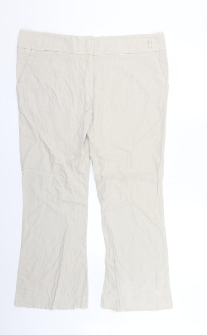 George Womens Beige   Trousers  Size 18 L26 in