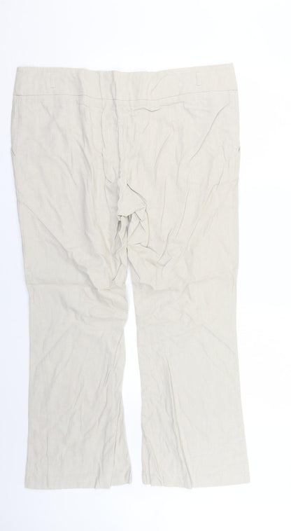 George Womens Beige   Trousers  Size 18 L26 in