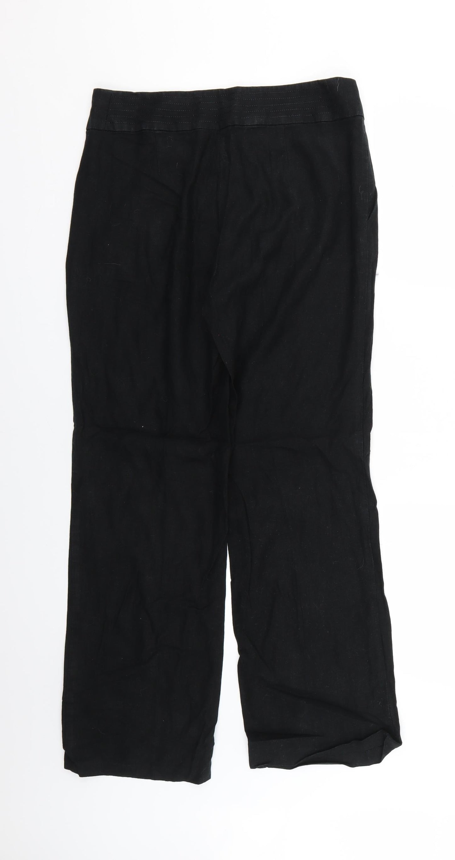 Marks and Spencer Womens Black   Trousers  Size 12 L26 in