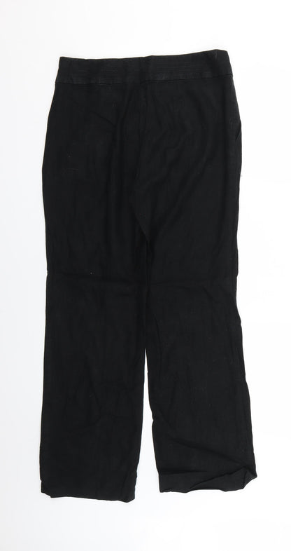 Marks and Spencer Womens Black   Trousers  Size 12 L26 in