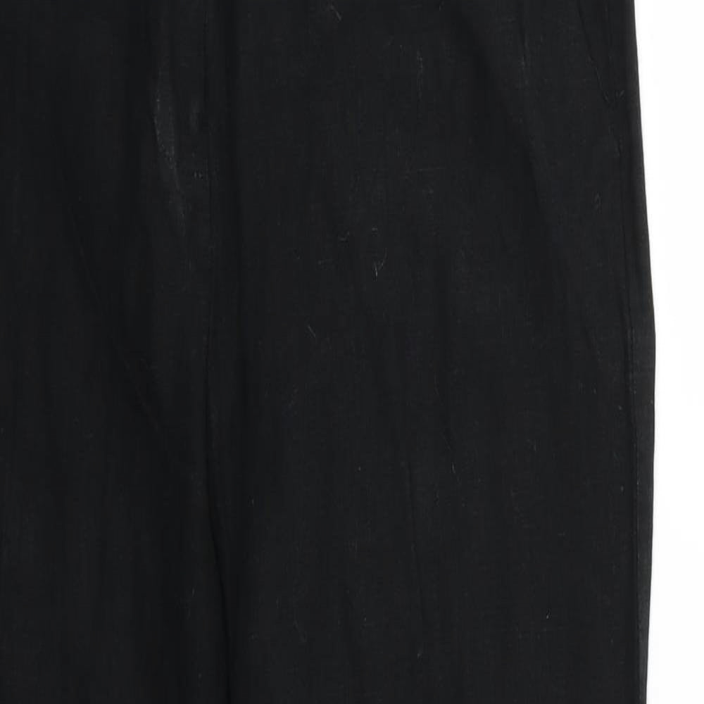 Marks and Spencer Womens Black   Trousers  Size 12 L26 in