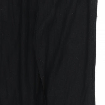Marks and Spencer Womens Black   Trousers  Size 12 L26 in