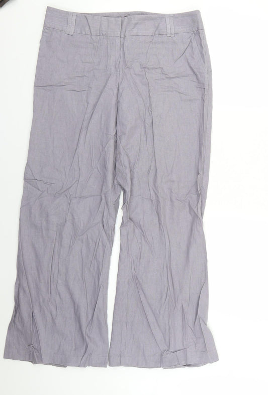F&F Womens Grey   Trousers  Size 14 L28 in
