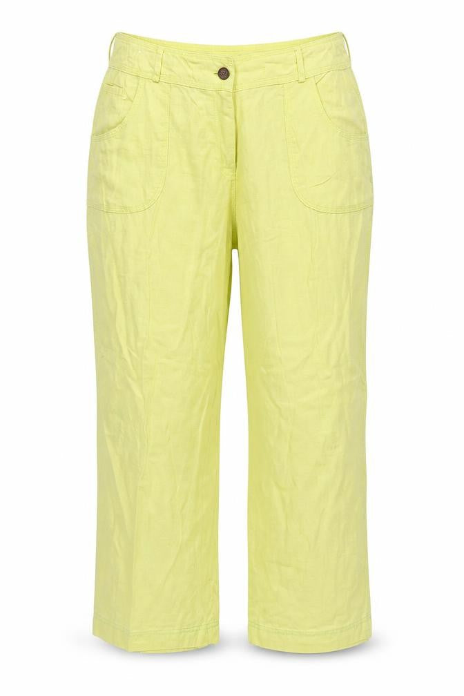 Womens UK Size 16 Denim & Co. Regular Fit  Yellow Trousers