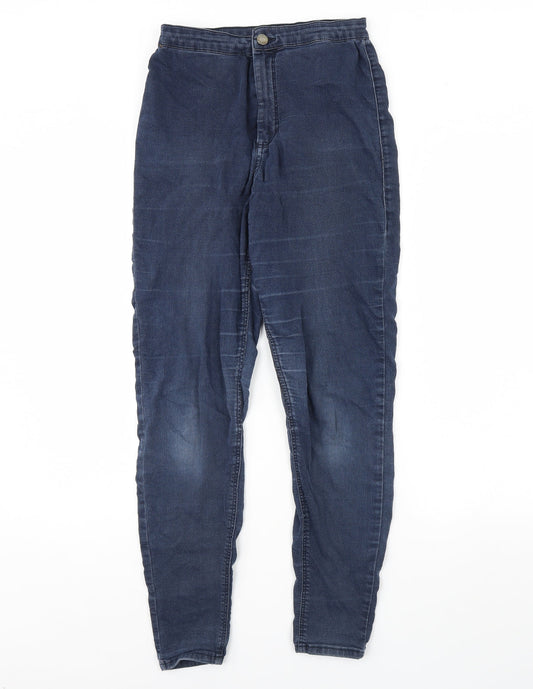 Topshop Womens Blue  Denim Skinny Jeans Size 28 L30 in