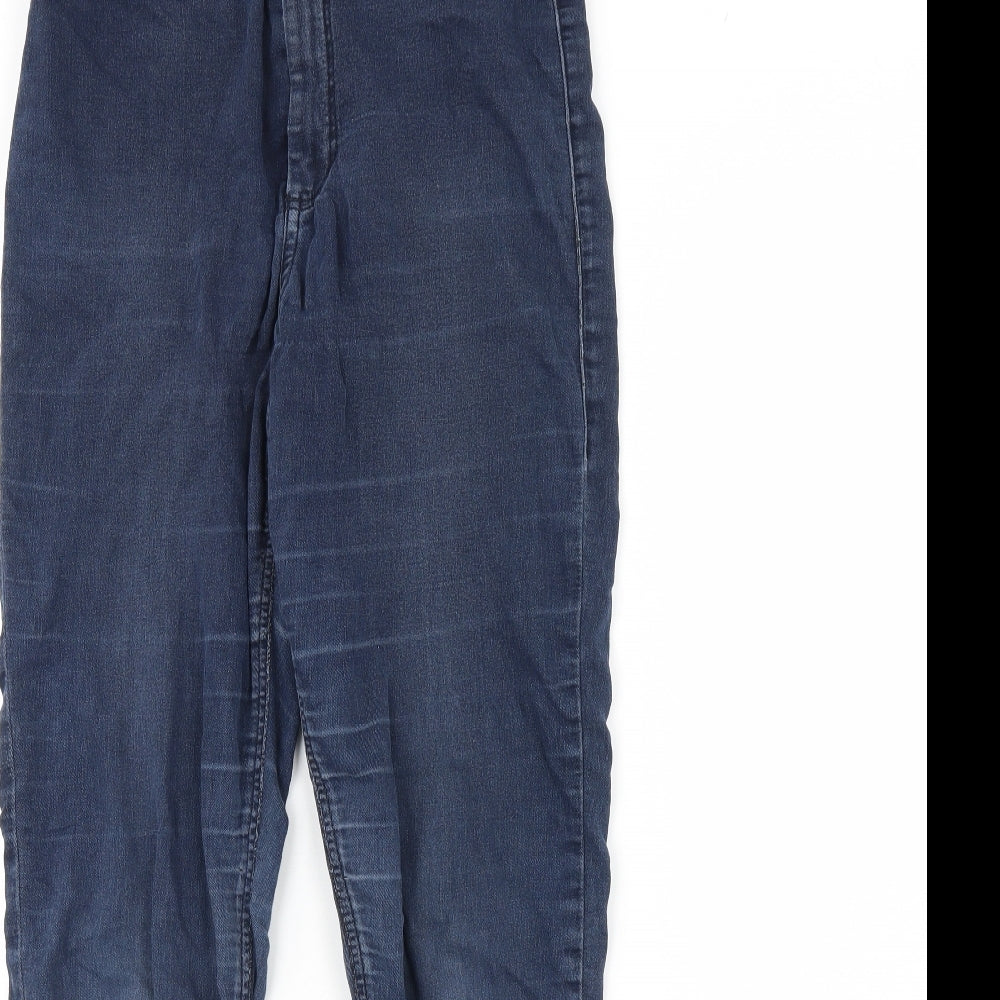 Topshop Womens Blue  Denim Skinny Jeans Size 28 L30 in