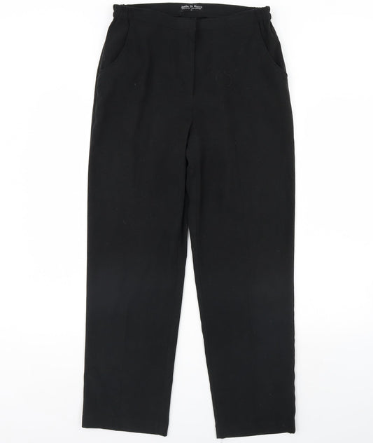 Womens UK Size M Joella Di Marco Regular Fit  Black Trousers