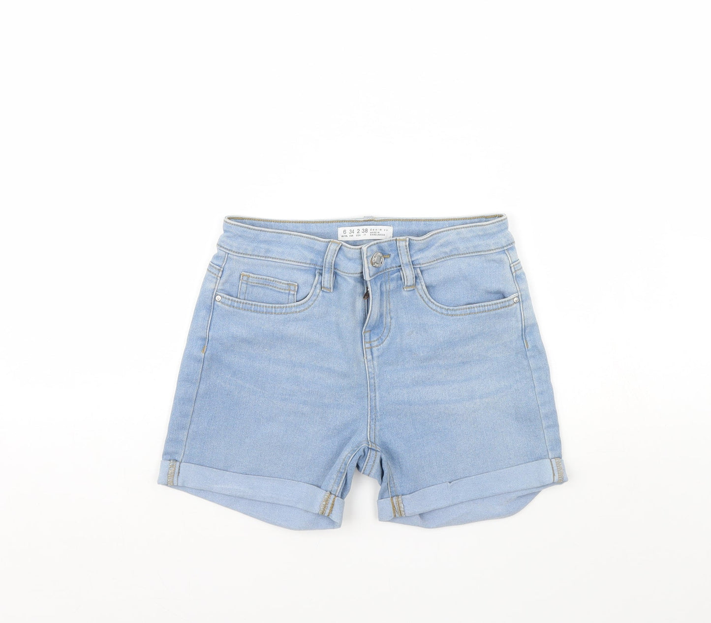 Denim & Co. Womens Blue  Denim Cut-Off Shorts Size 6