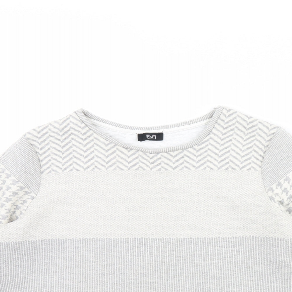 F&F Womens Grey   Pullover Jumper Size 10