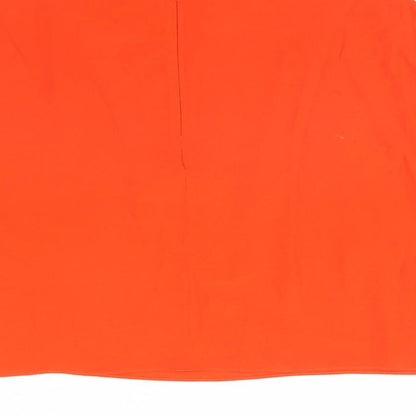 Womens UK Size XS MNG Orange Cropped Blouse