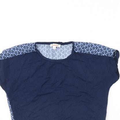 Blue Zoo Girls Blue   Basic T-Shirt Size 7 Years
