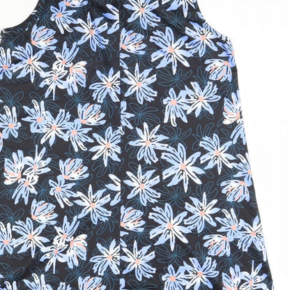 Preworn Womens Blue Floral  Mini  Size S