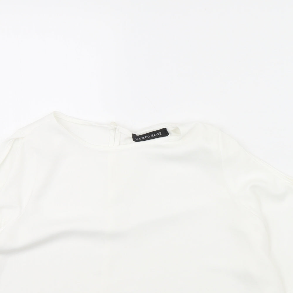 Cameo Rose Womens White   Basic Blouse Size 8