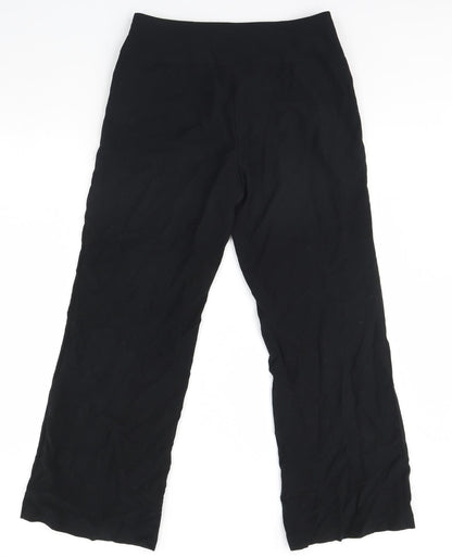 Womens UK Size 12 m&s Regular Fit Dress Pants Black Trousers