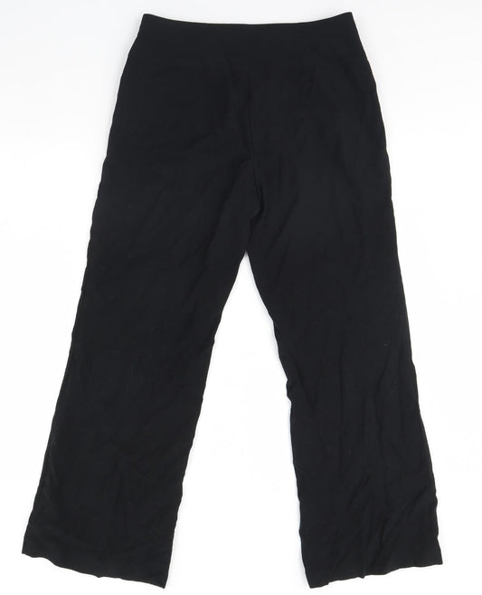 Womens UK Size 12 m&s Regular Fit Dress Pants Black Trousers
