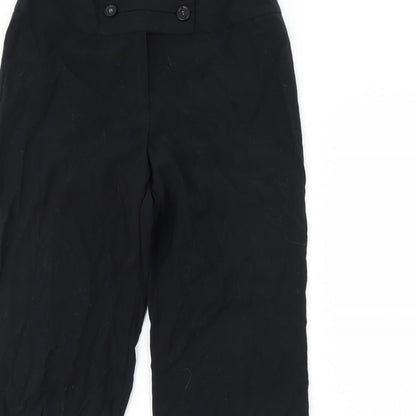 Womens UK Size 12 m&s Regular Fit Dress Pants Black Trousers