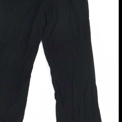 Womens UK Size 12 m&s Regular Fit Dress Pants Black Trousers