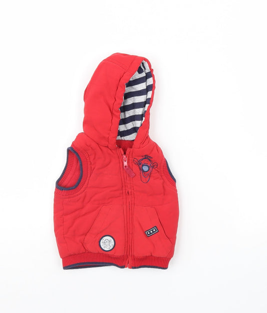 George Baby Red   Gilet Coat Size 3-6 Months  - Disney