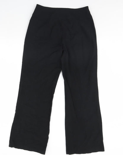 Womens UK Size 12 M&S Regular Fit  Black Trousers