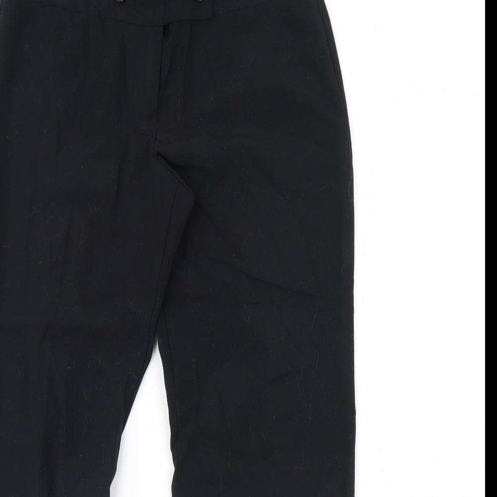Womens UK Size 12 M&S Regular Fit  Black Trousers