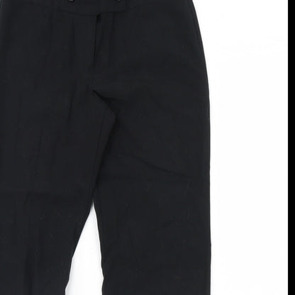 Womens UK Size 12 M&S Regular Fit  Black Trousers
