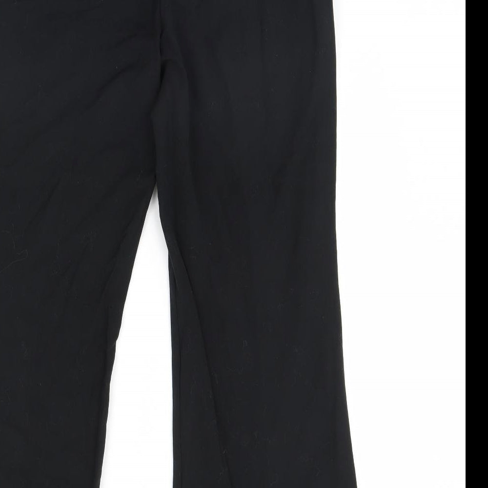 Womens UK Size 12 M&S Regular Fit  Black Trousers