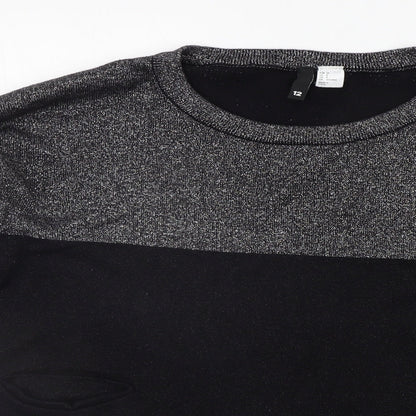 Womens UK Size 12 Divided Grey Pullover Jumper
