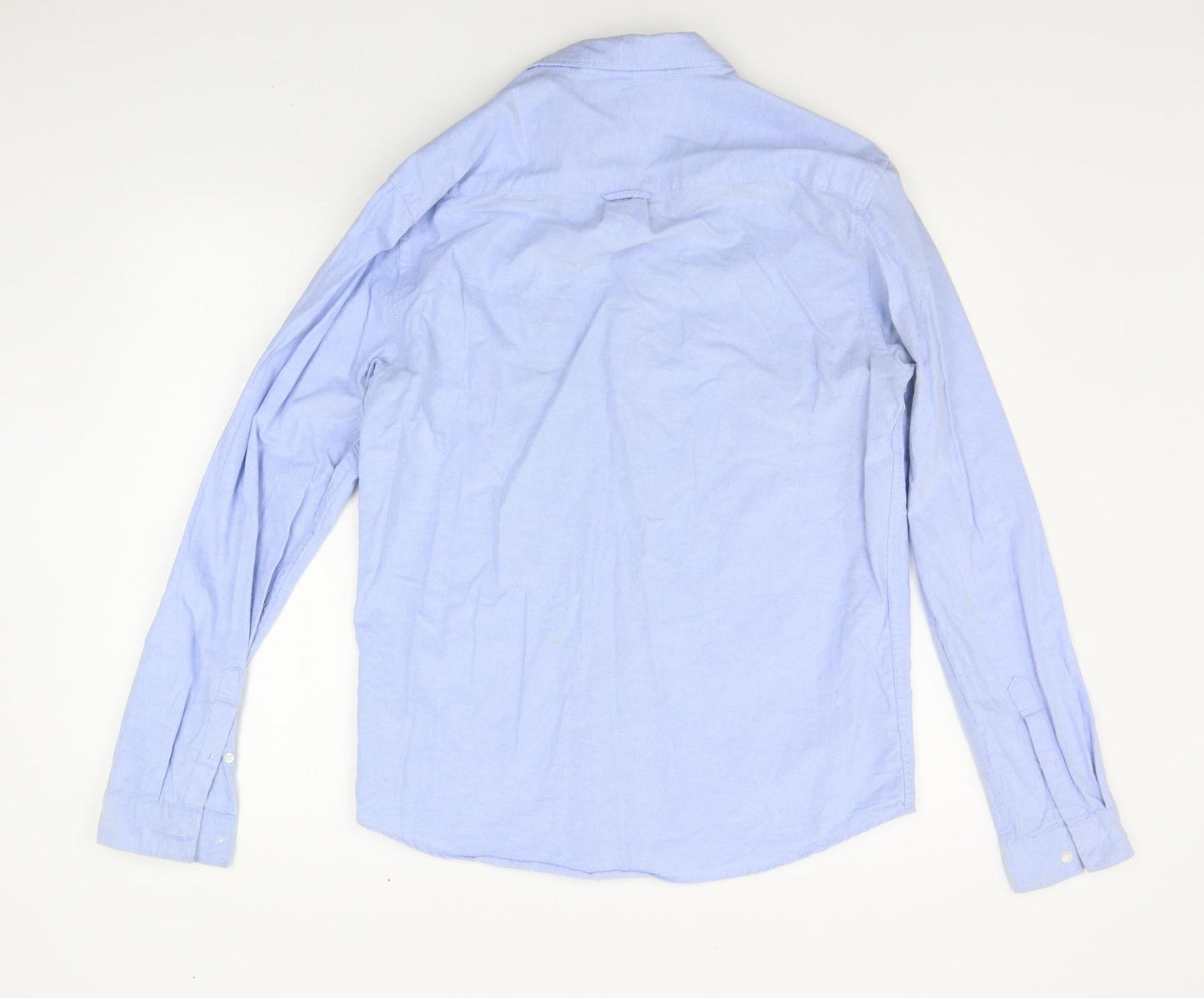 Mens UK Size M Cedar Wood State Blue  Button-Up Long Sleeve Casual Shirt