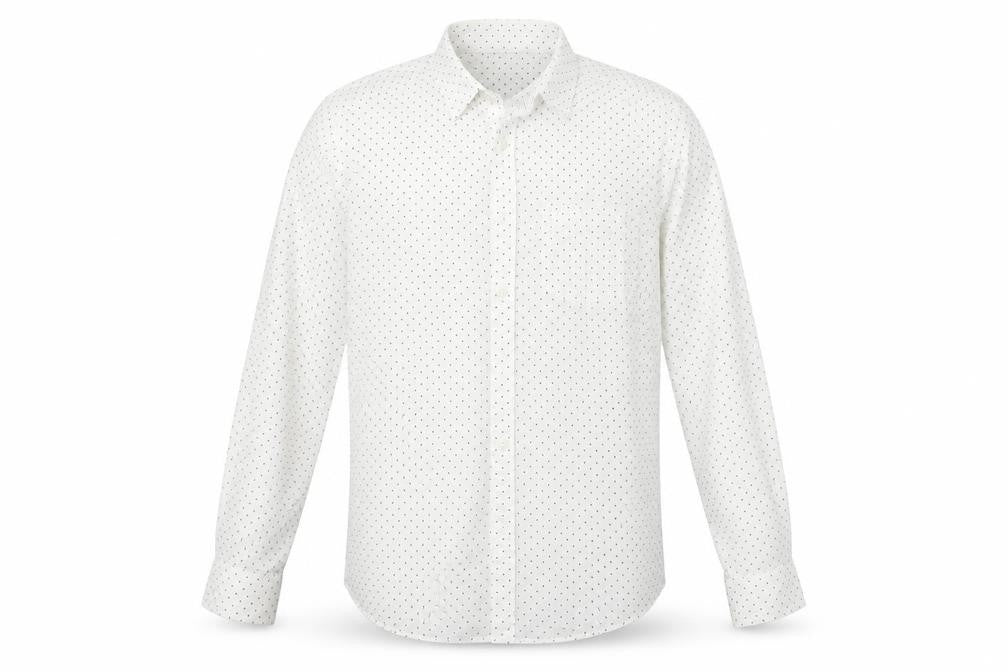 Mens UK Size M Burton menswear White  Button-Up Long Sleeve Casual Shirt